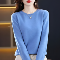 Erica - Klassischer und behaglicher Pullover – Blau
