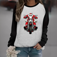 Quinty - Kuscheliger und warmer Pullover – Weiß Schwarz