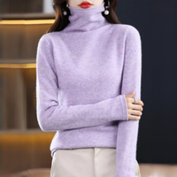 Akainu - Angenehmer Rollkragenpullover – Kattun lila