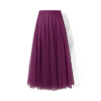 Maleah - Eleganter Faltenrock – Lila