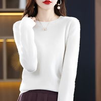 Erica - Klassischer und behaglicher Pullover – Weiß