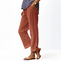 Kassia - Hose mit lockerer Passform – Orange