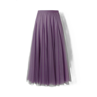 Maleah - Eleganter Faltenrock – Violett