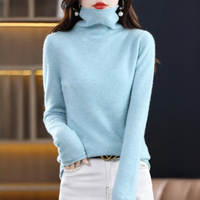 Akainu - Angenehmer Rollkragenpullover – Blume Grün