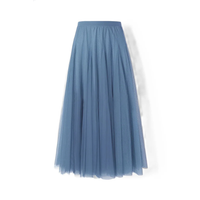 Maleah - Eleganter Faltenrock – Blau