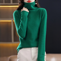 Akainu - Angenehmer Rollkragenpullover – Grün