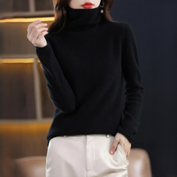 Akainu - Angenehmer Rollkragenpullover – Schwarz