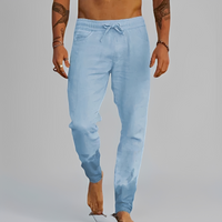 Carlito - Angenehme und leichte Hose – Hellblau