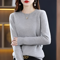 Erica - Klassischer und behaglicher Pullover – Grau