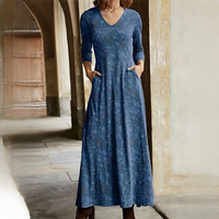 Adeline - Elegantes und schickes Kleid – Blau