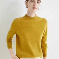Orie - Bequemer und zeitloser Pullover – Senfgelb