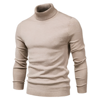 Benedikt - Traditioneller und bequemer Rollkragenpullover – Beige