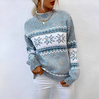 Joselyne - Eleganter und warmer Pulli – Blau
