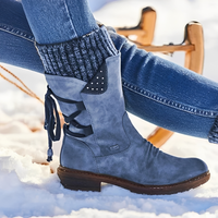 Iris - Komfortable und warme Boots – Blau