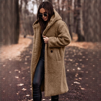 Yancy - Moderner und warmer langer Mantel – Khaki
