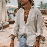 Harlo - Bequemes Langarmshirt – Weiß