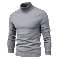 Benedikt - Traditioneller und bequemer Rollkragenpullover – Grau