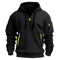 Paxton - Moderner Hoodie – Schwarz