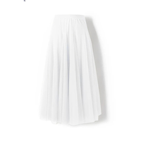 Maleah - Eleganter Faltenrock – Weiß