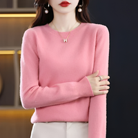 Erica - Klassischer und behaglicher Pullover – Hellrosa