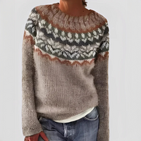 Christal - Weicher und warmer Pullover – Khaki