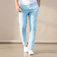 Immanuel - Bequeme Hose mit Kordelzug – Blau