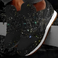 Ross - Stylishe Glitzer-Sneaker – Schwarz