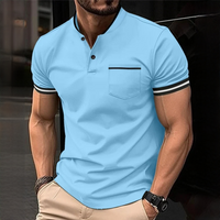 Teodor - Modernes und einfaches Poloshirt – Blau