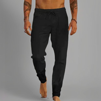 Maiko - Elegante Hose mit Zugband – Dunkelblau