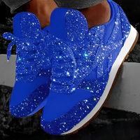 Ross - Stylishe Glitzer-Sneaker – Blau
