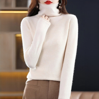 Akainu - Angenehmer Rollkragenpullover – Beige