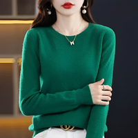 Erica - Klassischer und behaglicher Pullover – Dunkelgrün