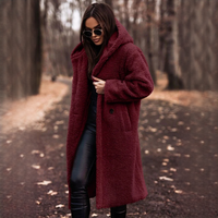 Yancy - Moderner und warmer langer Mantel – Rot