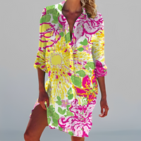 Indira - Stilvolles und traditionelles Kleid – Gelb