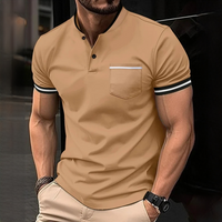 Teodor - Modernes und einfaches Poloshirt – Khaki