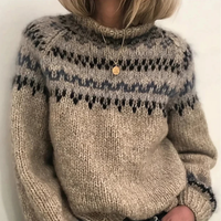 Oona - Eleganter und kuscheliger Rollkragenpullover – Khaki