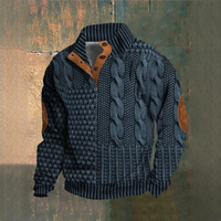 Ronald - Bequemer und warmer Pullover – Dunkelblau