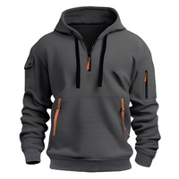 Paxton - Moderner Hoodie – Dunkelgrau