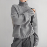 Adrienne - Eleganter und wohliger Rollkragenpullover – Grau