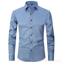Arturo - Komfortables Stretch-Hemd – Blau