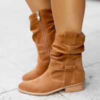 Elisa - Modische und komfortable Stiefel – Braun