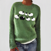 Christal - Weicher und warmer Pullover – Grün