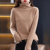 Akainu - Angenehmer Rollkragenpullover – Gold Camel