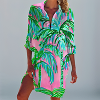 Indira - Stilvolles und traditionelles Kleid – Rosa Insel
