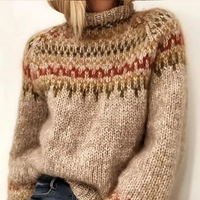 Oona - Eleganter und kuscheliger Rollkragenpullover – Beige