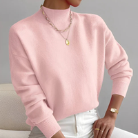 Roxana - Gemütlicher Pullover mit Stehkragen – Rosa