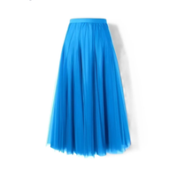 Maleah - Eleganter Faltenrock – Hellblau
