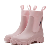 Claire - Bequeme, wasserfeste Stiefel – Rosa