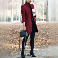 Savannah - Stilvoller langer Blazer – Rot