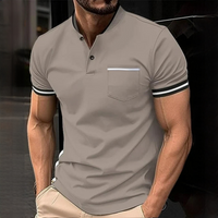 Teodor - Modernes und einfaches Poloshirt – Grau